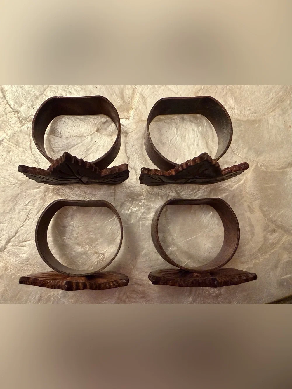 Pottery Barn Fall Maple Leaf Napkin Rings